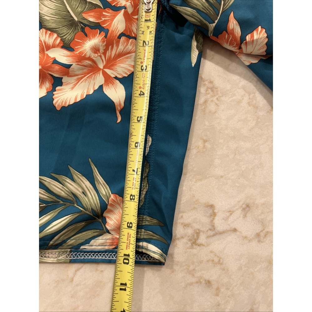 Rip curl Hawaiian Board Shorts Mens‎ Size 32 Blue Tropical Beach Swim Trunks - Picture 7 of 15
